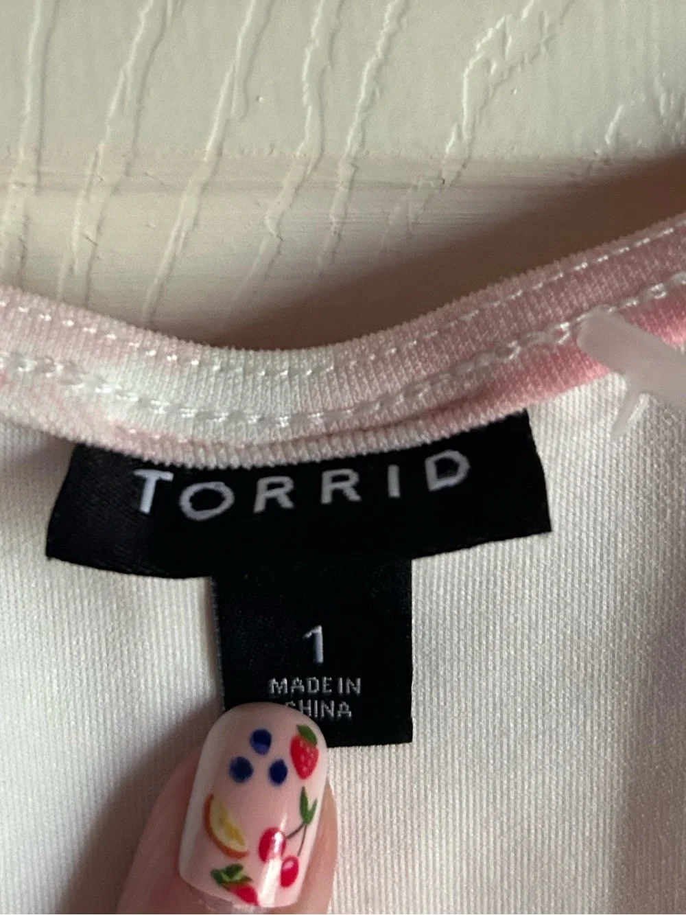torrid Size 1X Pink & White Gingham Skater Skirt with Matching Crop Top